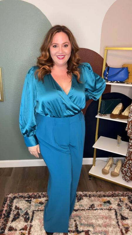 This turquoise set from Sergio Hudson x Target is to die for gorgeous! Menswear meets femme fatale! Available now!

#LTKcurves #LTKstyletip #LTKSeasonal