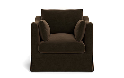 Caitlin Slipcovered Swivel Chair by The Everygirl® | Interior Define