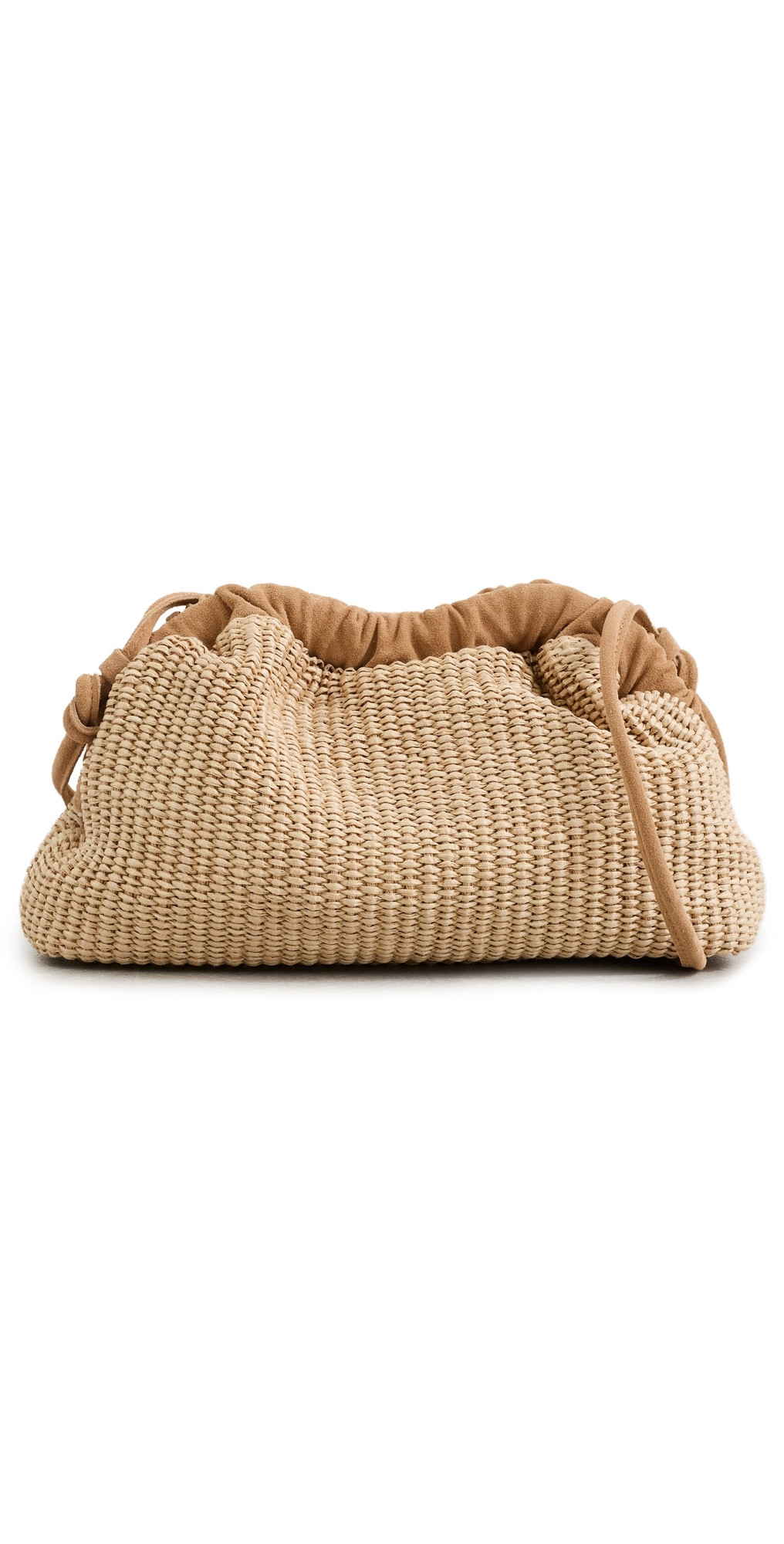 Mansur Gavriel Mini Raffia Cloud Clutch Natural One Size | Shopbop