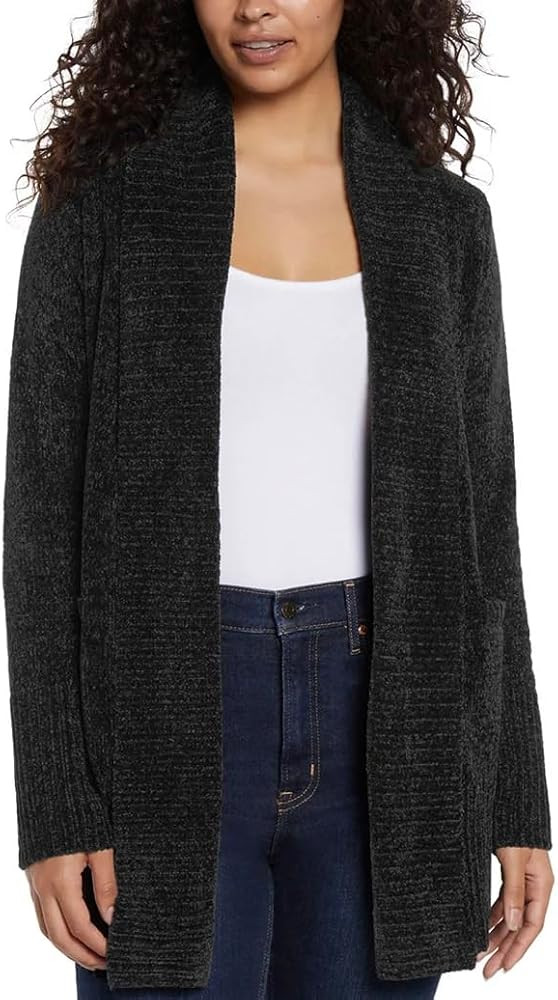 Orvis Womens Cardigan Sweater Chenille Pockets Soft Open-Front Midweight | Amazon (US)
