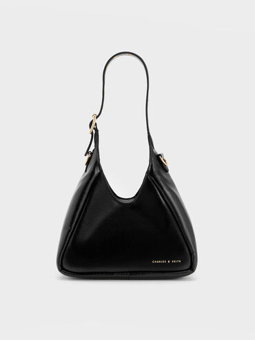 Mini Buzz Hobo Bag
 - Black | Charles & Keith US