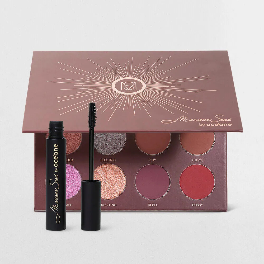 Kit Gel de Sobrancelha + Paleta de Sombras 12 Shades Mariana Saad By Océane (2 Produtos) | Oceane (BR)