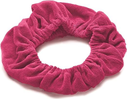 TASSI (Hot Pink) Hair Holder Head Wrap Stretch Terry Cloth, The Best Way To Hold Your Hair Since.... | Amazon (US)