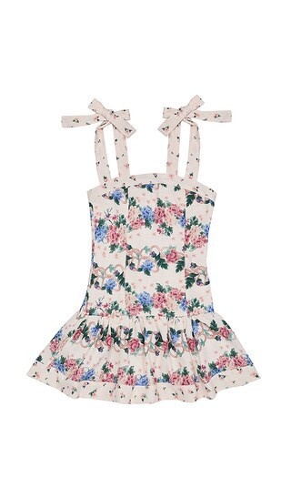Agua Bendita Kids Kaio Ivy Dress in White,Pink. - size 8 | Revolve Clothing (Global)