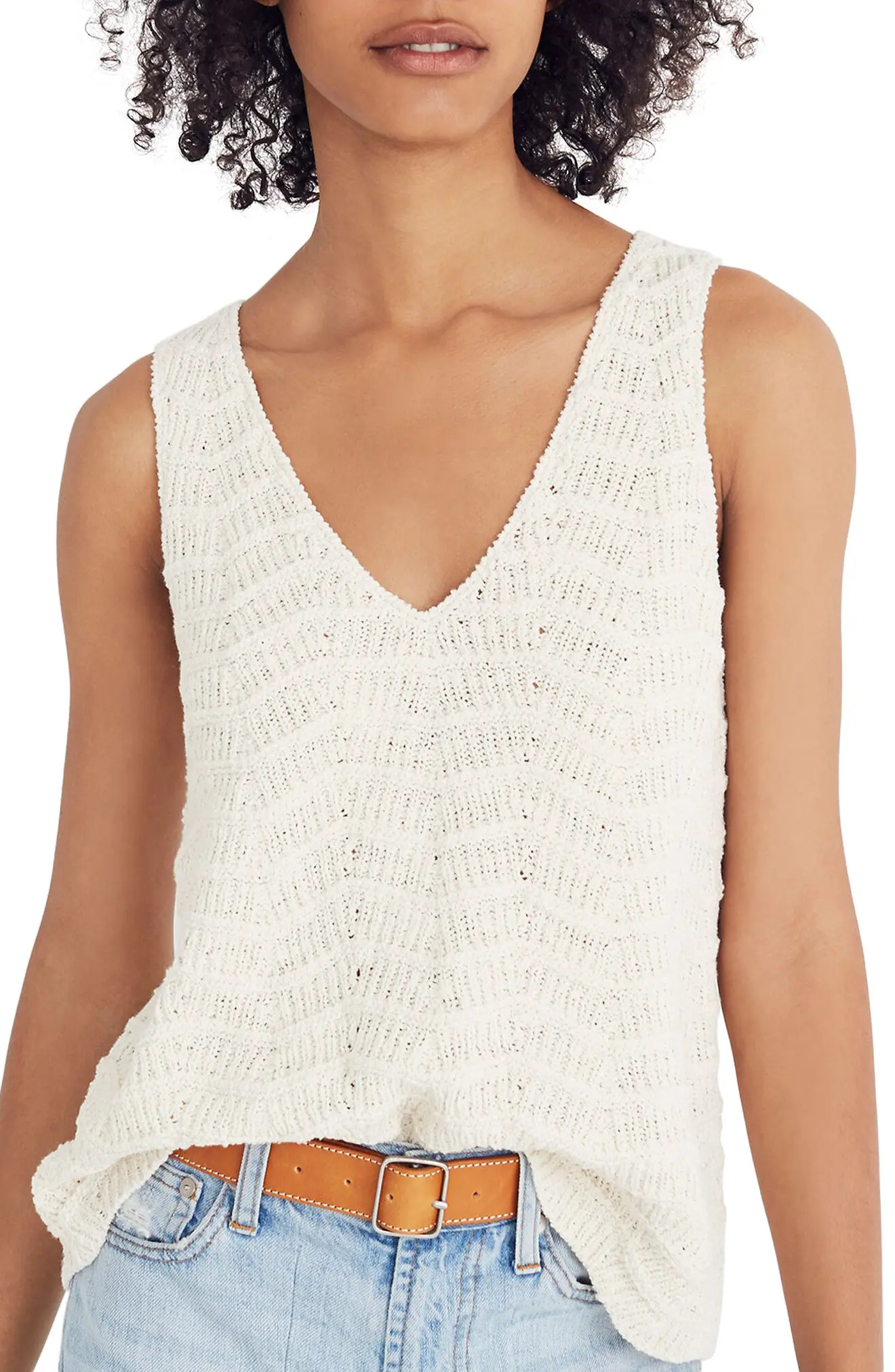 Women's Madewell Crocheted Sweater Tank | Nordstrom