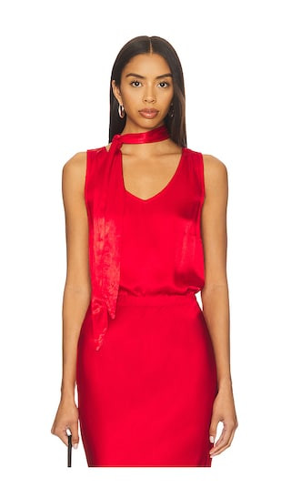 Tank With Removable Neck Tie in Pepper | Revolve Clothing (Global)