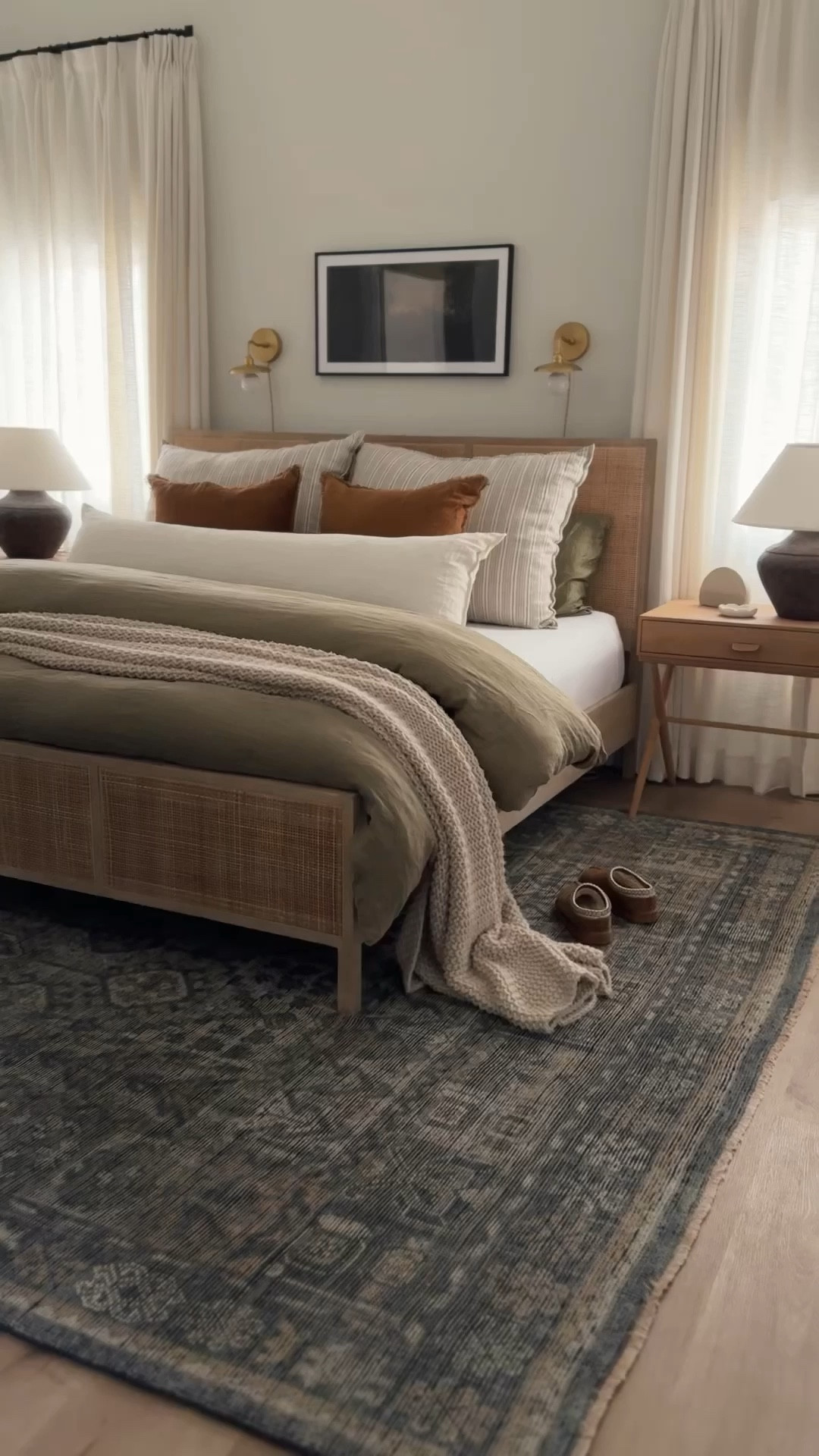 Shop our bedroom! I found our brown/rust pillows at a small boutique, so I linked similar  

#LTKHome #LTKSaleAlert #LTKStyleTip