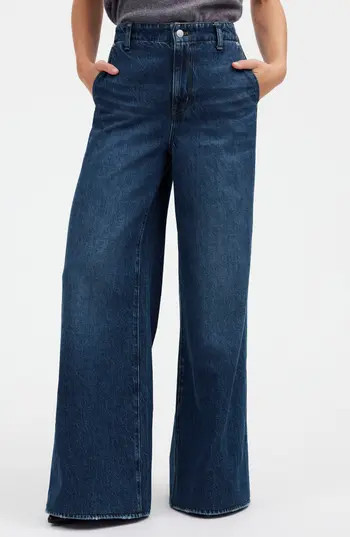 Madewell Wide Sweep Denim Jeans in Poplaski Wash at Nordstrom Rack, Size 27 | Nordstrom Rack