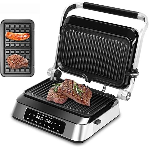 BLACK+DECKER Grill Elétrico Gourmand Gris, com Abertura de 180 graus, Ideal para suas Receitas, ... | Amazon (BR)