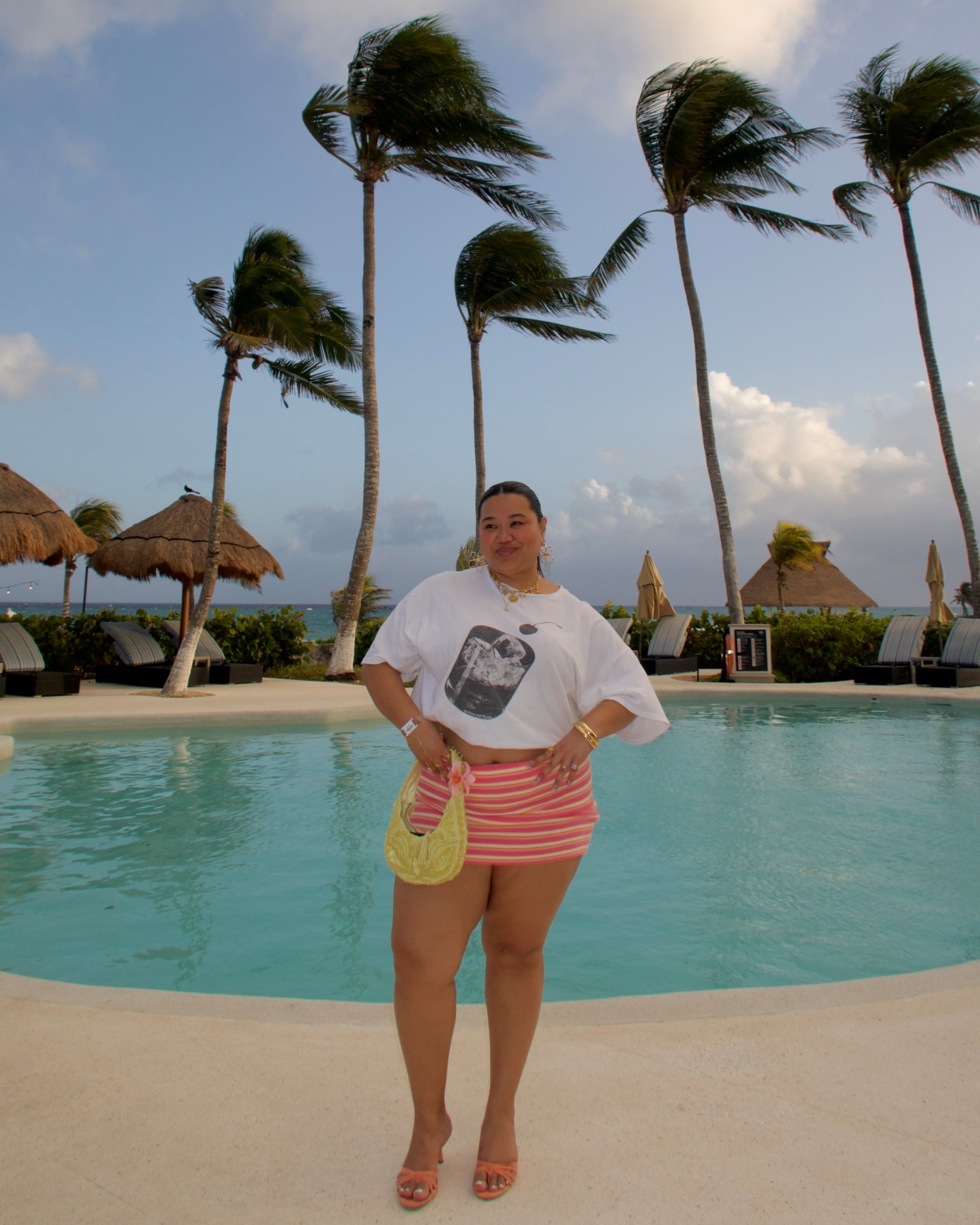 Plus size dinner vacation outfit inspo🌺🍸 I’m wearing a 3XL in the top originally from “in print we trust” and skirt 2XL from djerf ave. 

#LTKSeasonal #LTKPlusSize #LTKTravel