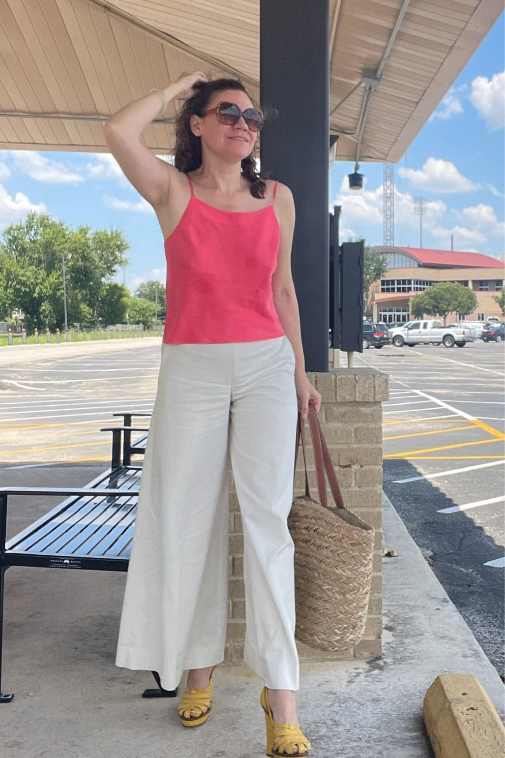 Coming back to life after being sick (but still in my pj top 😉)  #investmentpiece 

#LTKStyleTip #LTKOver40 #LTKSeasonal