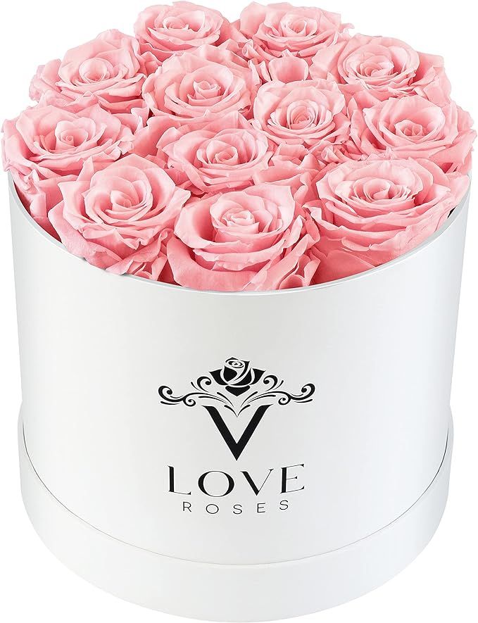VLove Forever Eternity Roses | Real Roses That Last a Year and More | Gift Ready Preserved Roses ... | Amazon (US)