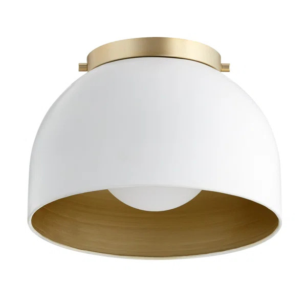 Cauthen 1 - Light 11.25'' Dome Flush Mount | Wayfair North America