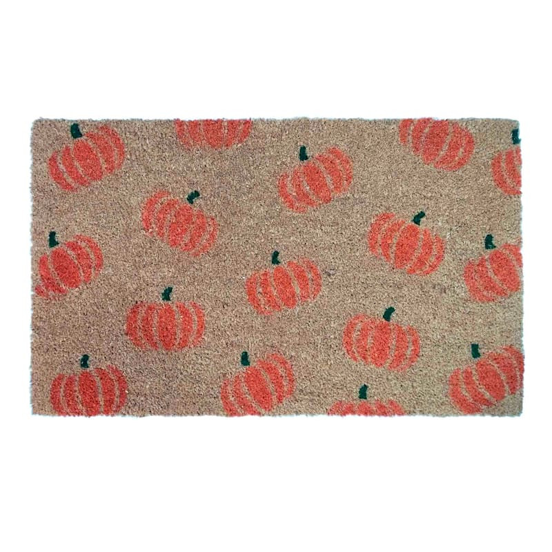 All-Over Pumpkins Coir Mat, 18x30 | At Home