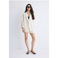 Stradivarius Fließender Zweireiher-Blazer Ecru L | Stradivarius DE