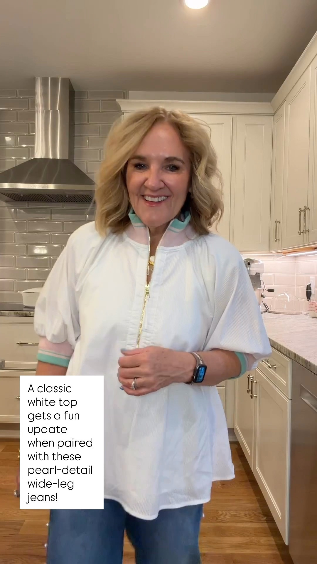 The puff sleeves add a feminine touch, while the pearl accents make these jeans feel extra special. It’s an effortless outfit that’s polished, comfortable, and perfect for brunch, errands, lunch with friends, or casual date nights.

💡 LTK MADE EASY

❤️ Heart = Support my posts
🔖 Save = Get sale & restock alerts
📋 Lists = Keep favorites organized
📲 Share = Send to yourself for later
💬 Comment = Ask me anything

#LTKootd #LTKSeasonal #LTKOver40