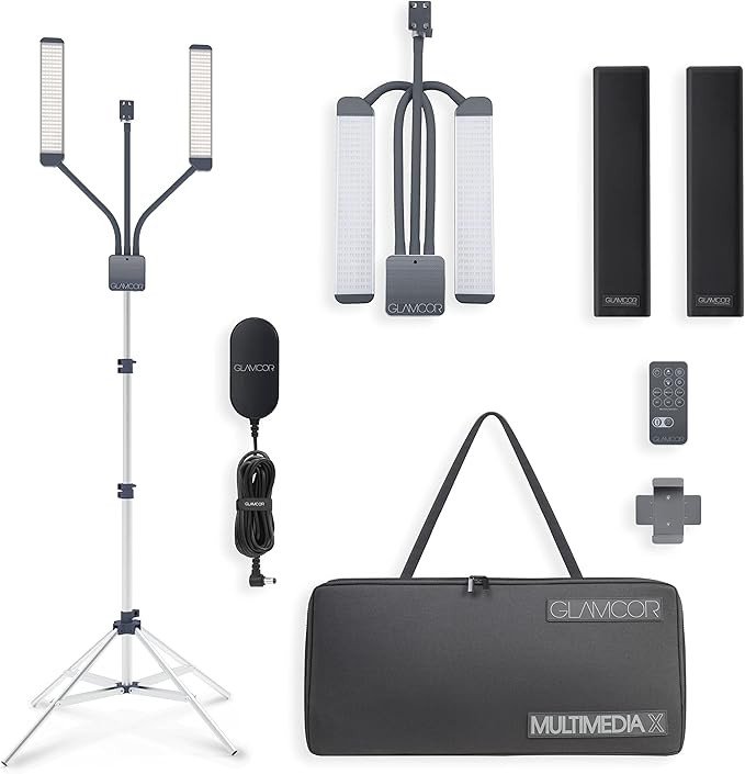 GLAMCOR Multimedia X Portable LED Lighting Kit | remote controlled 2700K - 5600K color temperatur... | Amazon (US)