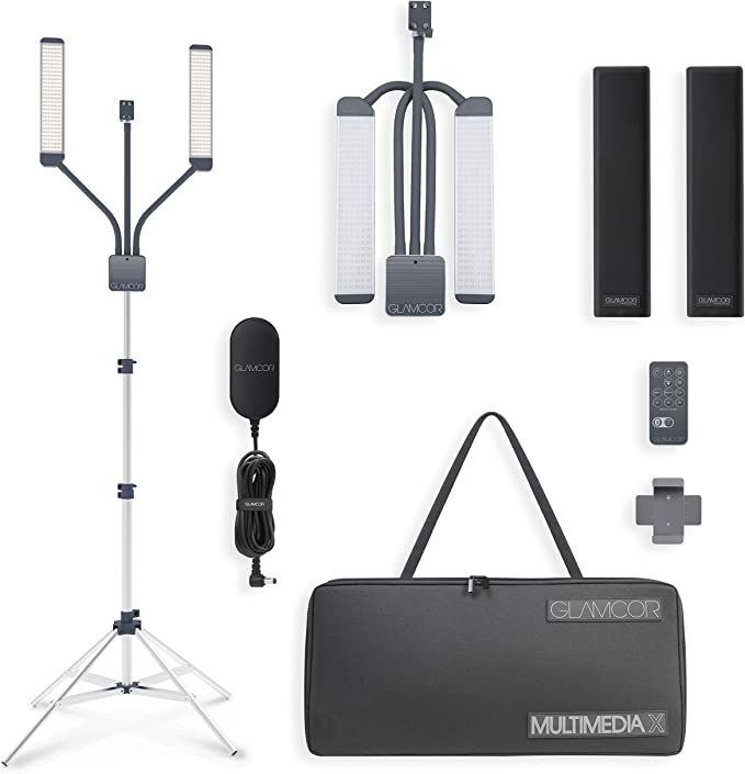 GLAMCOR Multimedia X Portable LED Lighting Kit | Remote Controlled 2700K - 5600K Color Temperatur... | Amazon (US)