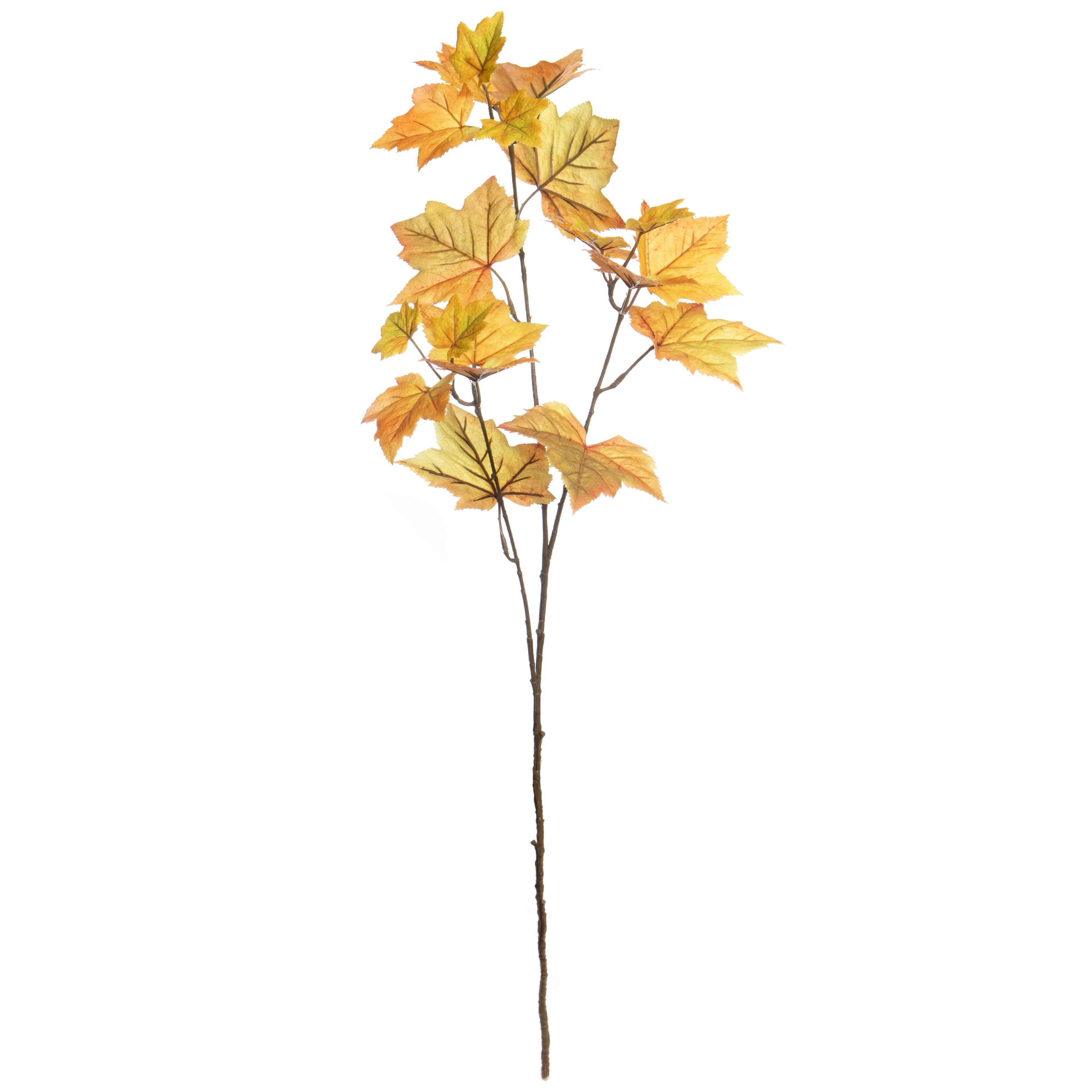 35" Orange Maple Leaf Stem by Ashland® - Fall Floral for Crafts and HomeDecor | Walmart (US)