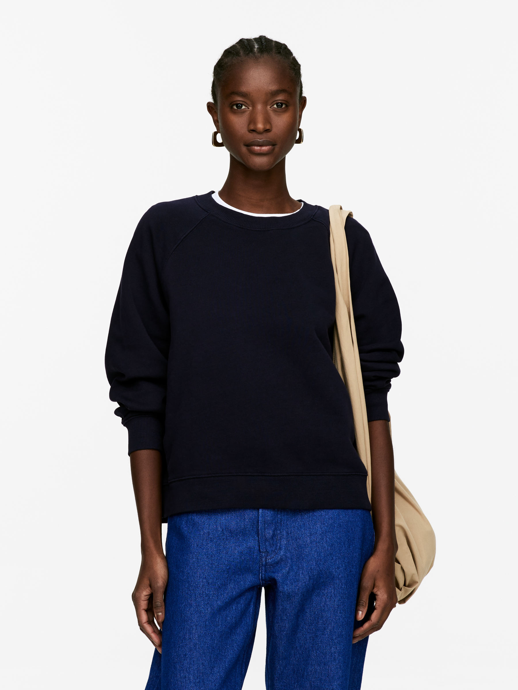 Terry Sweatshirt – Dark Blue – Women – ARKET GB | Arket UK