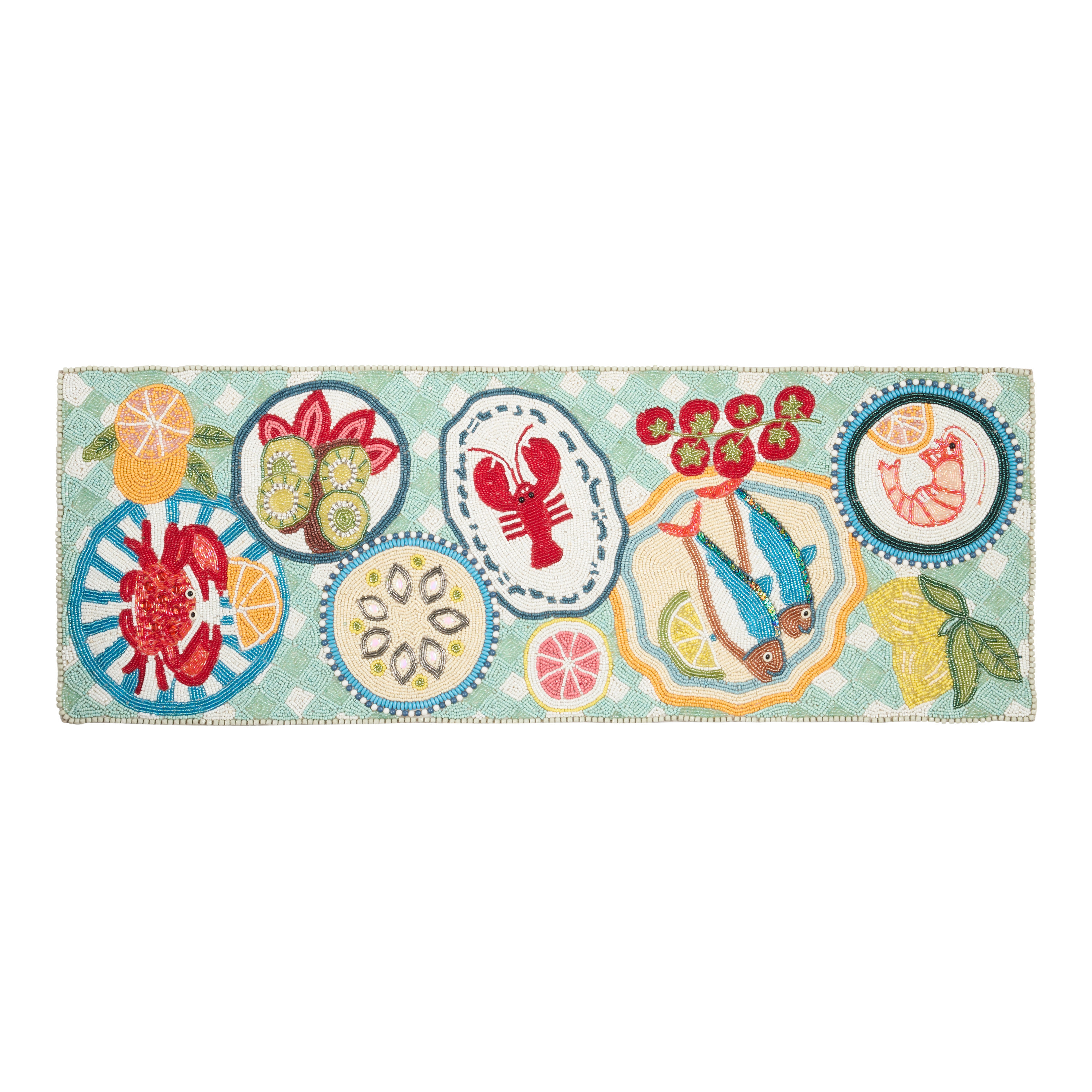 Seafood Picnic Beaded Table Runner | World Market