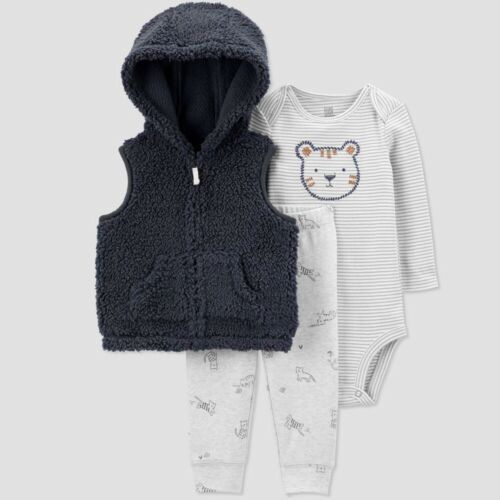 Baby Boys' Tiger Sherpa Vest Top & Bottom Set - Just One You made by carter's 3M  | eBay | eBay US