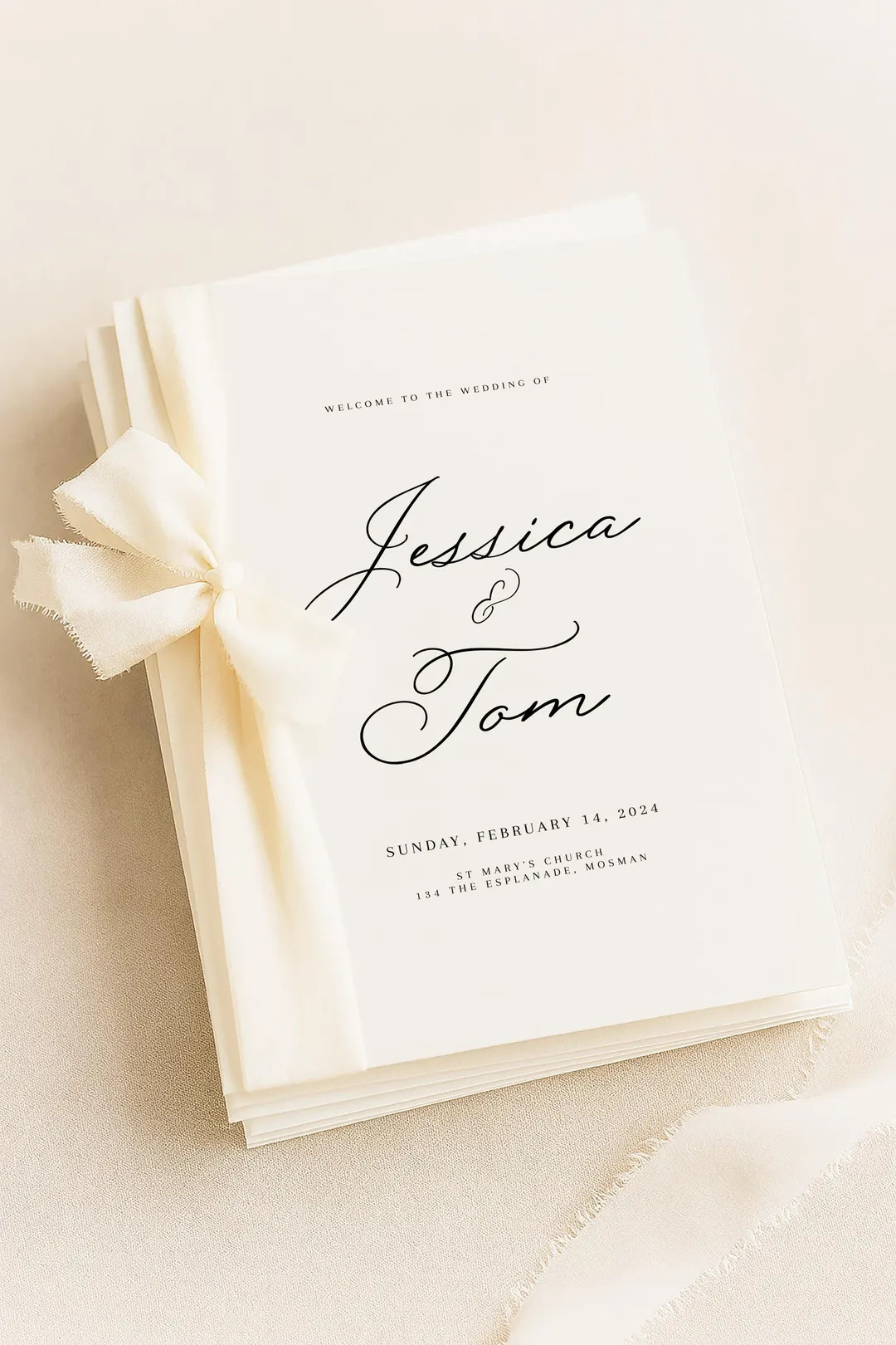 Wedding Program Template Church Ceremony | Editable Order of Service, Religious Wedding Program P... | Etsy (US)