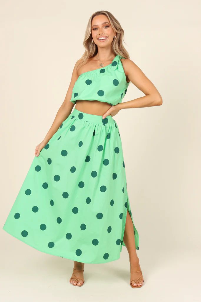 Phillipa Skirt - Green Spot | Petal & Pup (US)