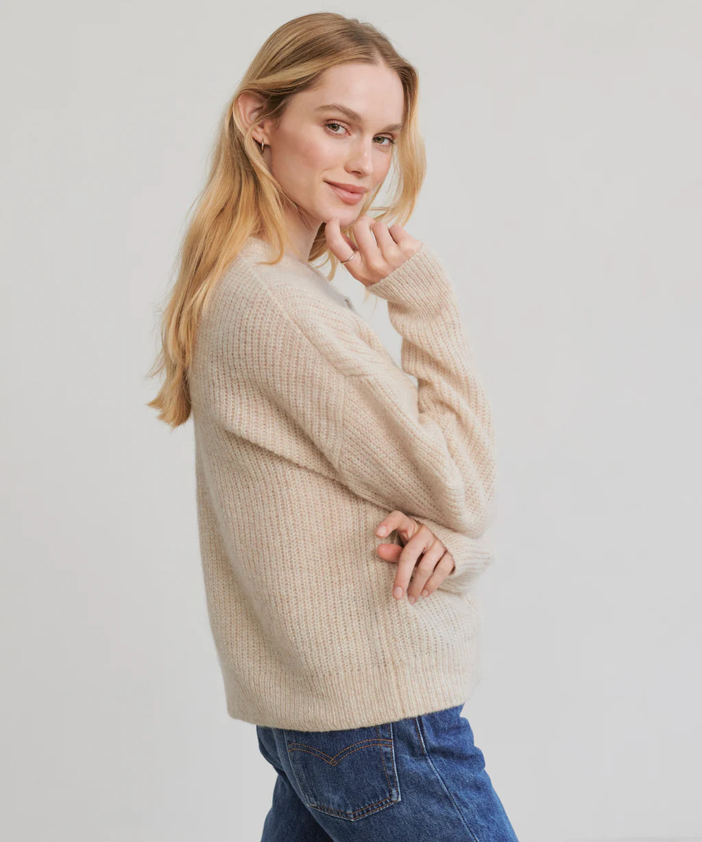 Hayes Crewneck Cardigan | Jenni Kayne