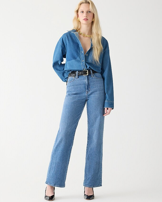 Slim wide-leg jean in Hillside wash | J. Crew US