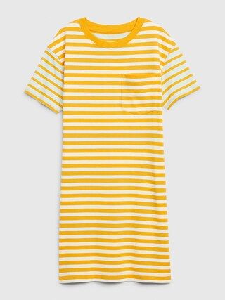 Striped Short Sleeve Pocket T-Shirt Dress | Gap (US)