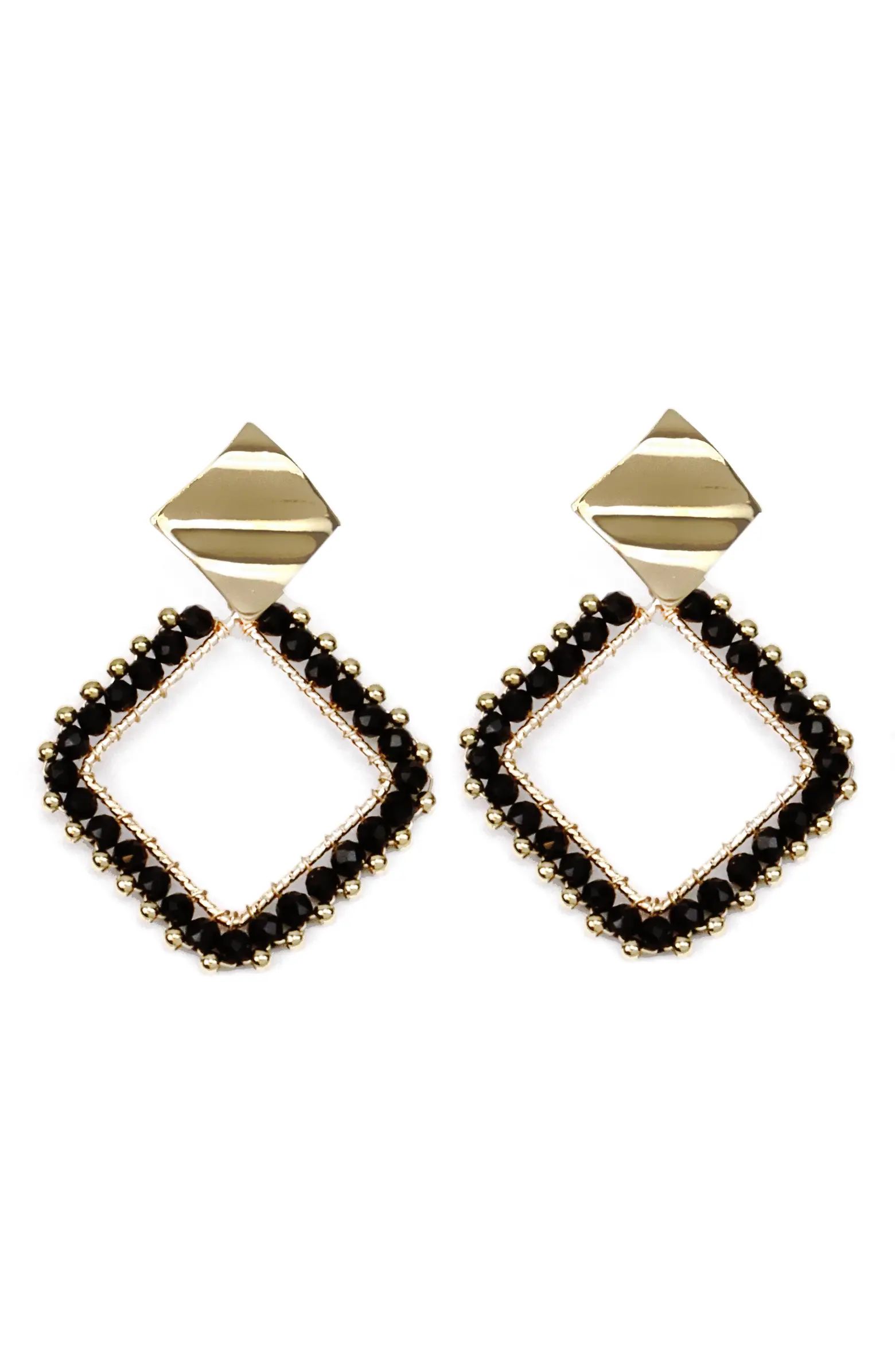 Beaded Square Drop Earrings | Nordstrom Rack