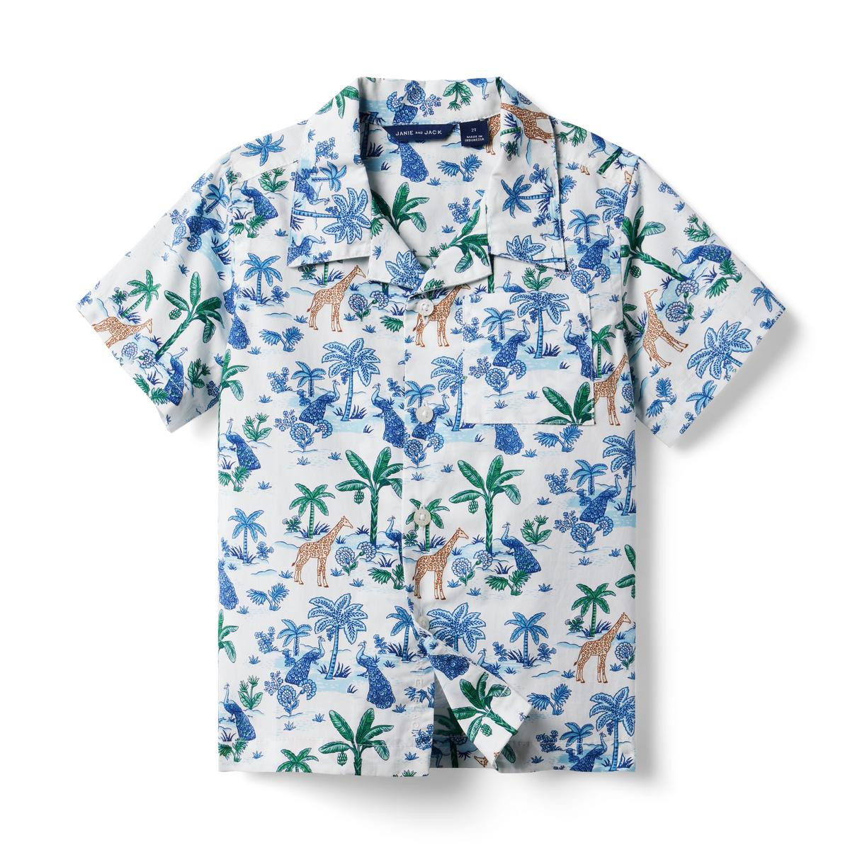 The Safari Toile Cabana Shirt | Janie and Jack