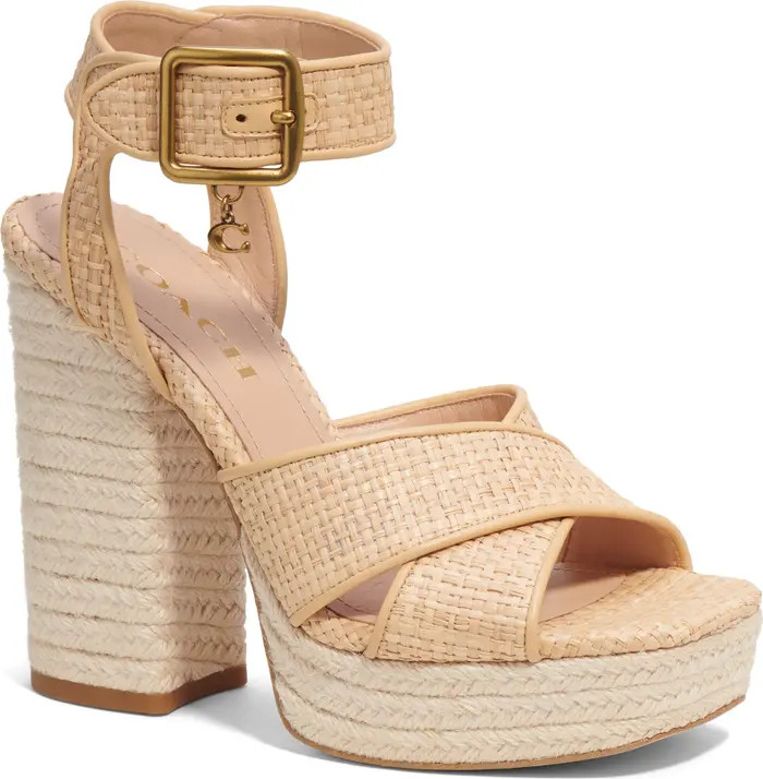 Nelly Raffia Espadrille Platform Sandal (Women) | Nordstrom