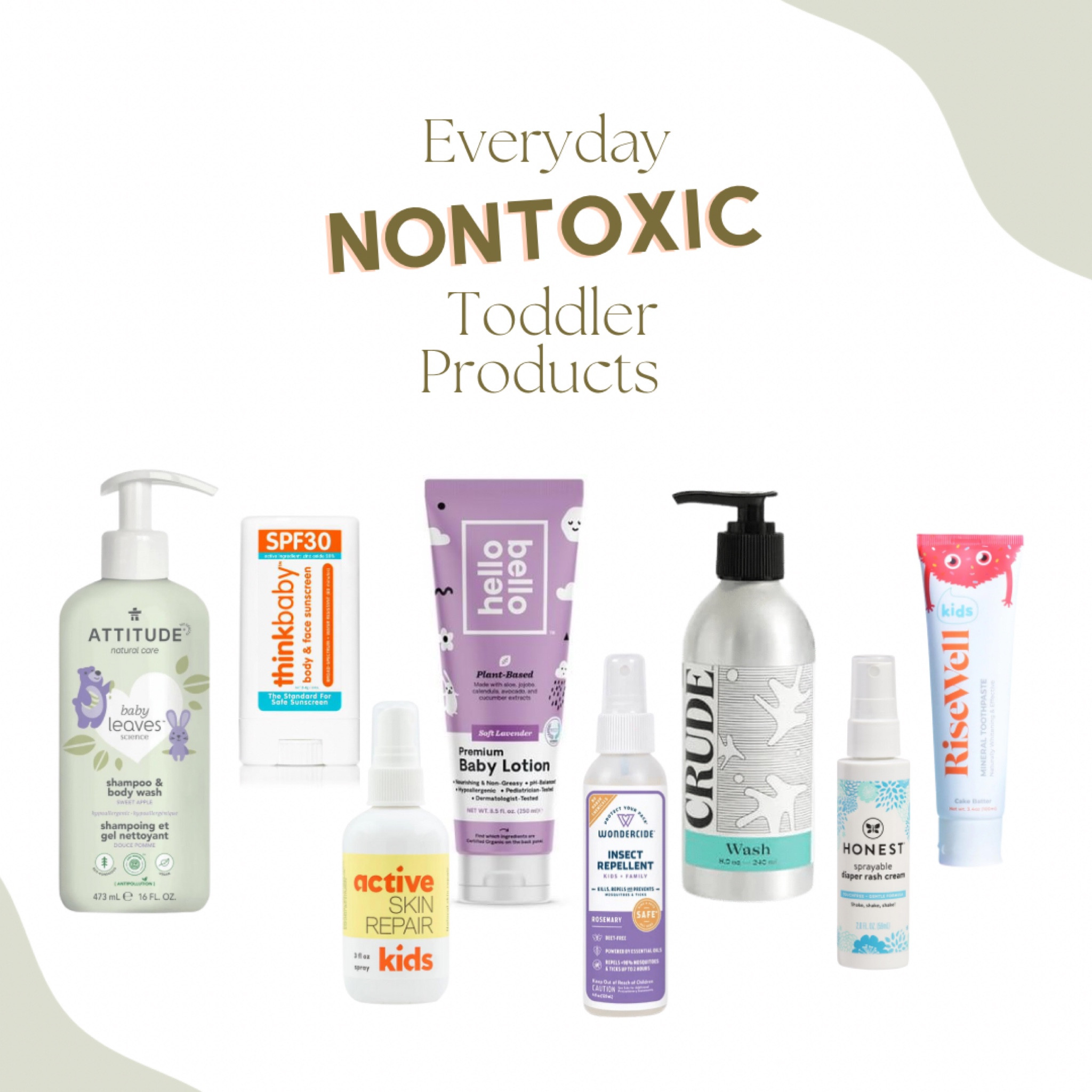 Nontoxic/cleaner options for everyday toddler essentials! 🌿

#LTKfamily #LTKbaby #LTKkids
