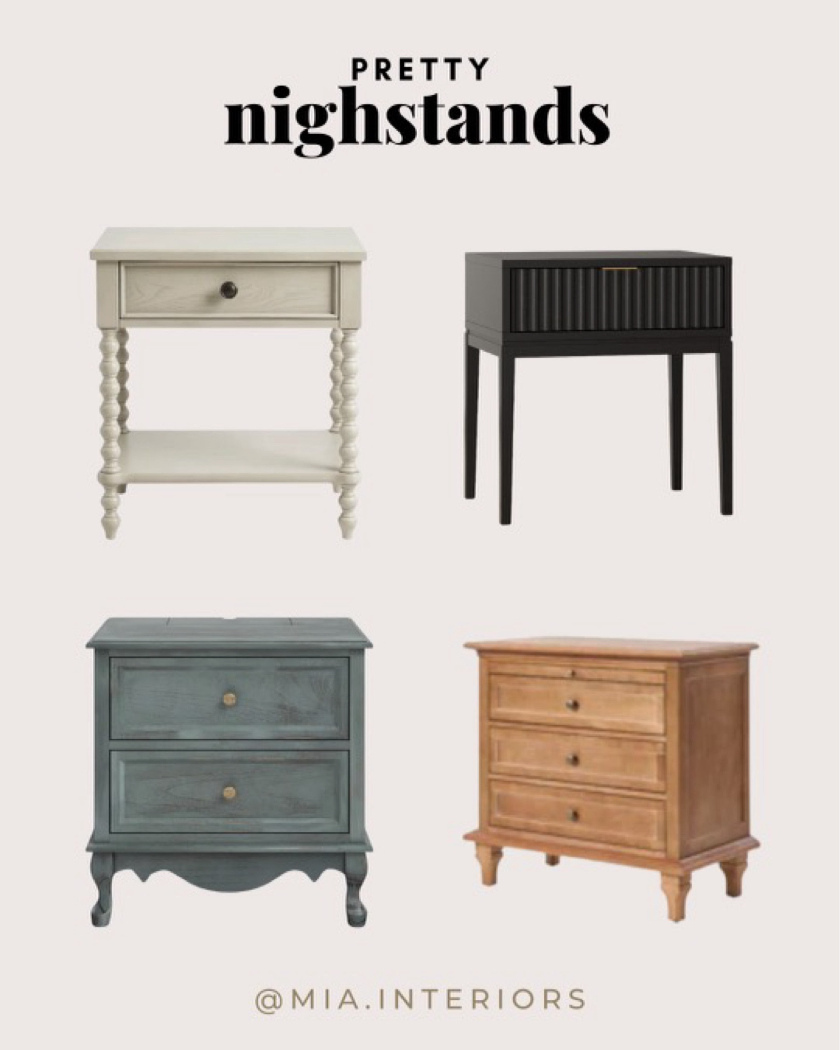 Pretty nightstands with storage. 🙌🏽



#LTKFindsUnder100 #LTKHome #LTKFindsUnder50