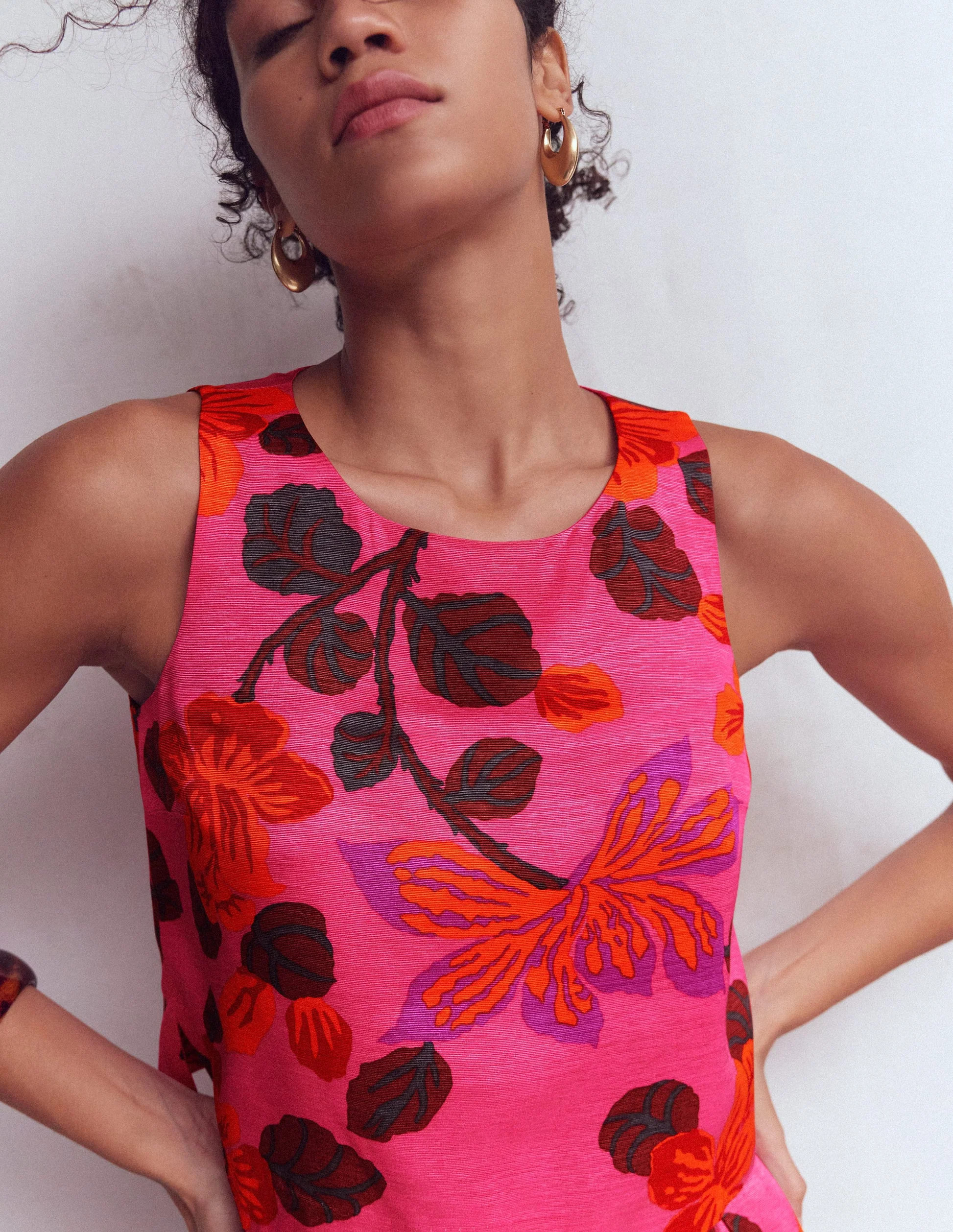 Occasion Shell Top-Multi, Elaborate Bloom | Boden (US)