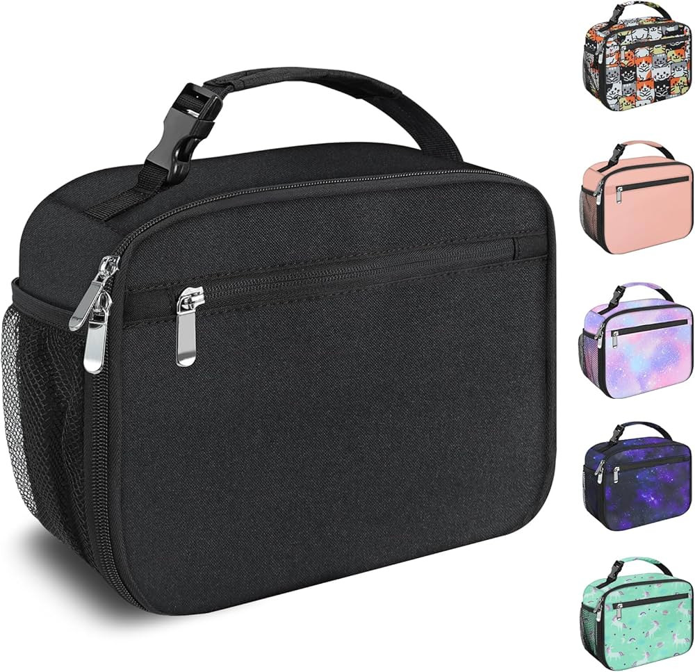 Kids Lunch Box for Boys Girls Lunch Bag Insulated Durable Lunchbox Children Lunch Tote Bag for Sc... | Amazon (US)
