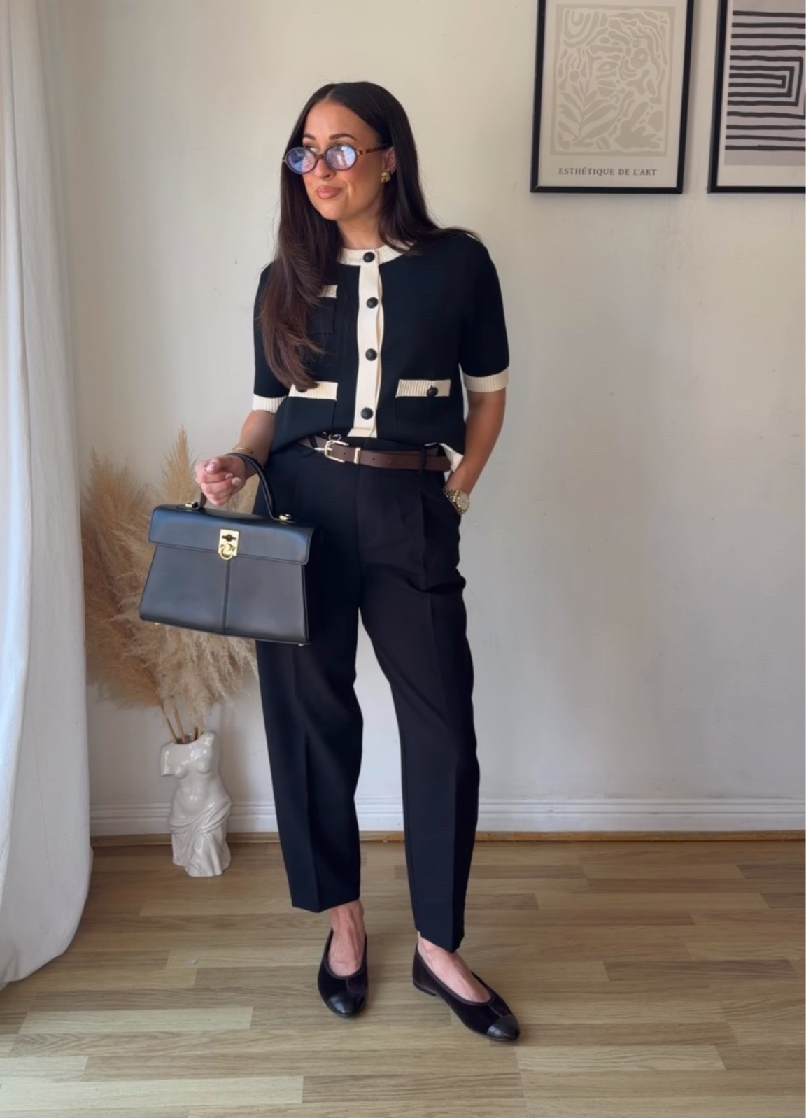 Autumn workwear outfit 💻🖤 I wear size S in the top and size XS in trousers

#LTKworkwear #LTKuk #LTKautumn