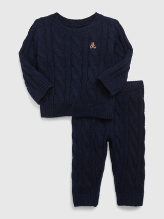 Baby CashSoft Cable-Knit Sweater Outfit Set | Gap (US)