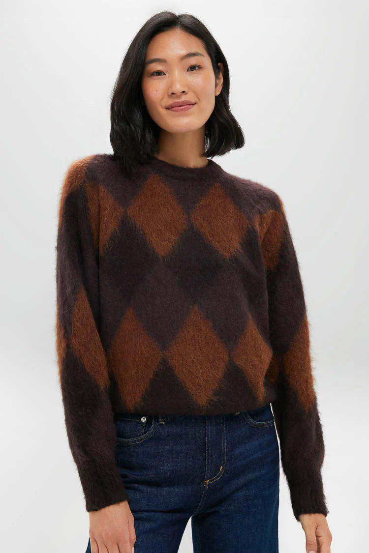 Deep Plum Bronco and Dark Umber Ezra Sweater | Tuckernuck (US)