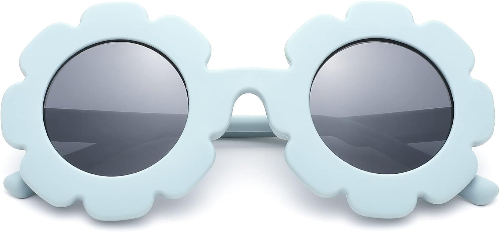 NULOOQ Sunglasses for Kids Girls – Bendable Cute Flower Polarized Round Sunglasses for Toddler ... | Amazon (US)