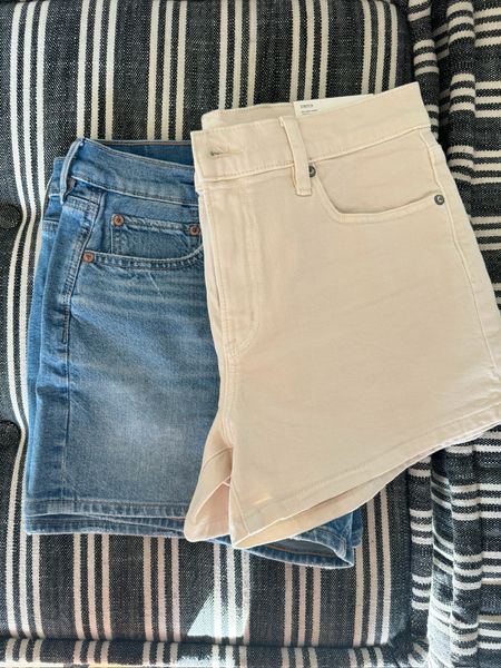 Jean shorts for summer that are not cut off or ripped - and have a good inseam for 40+.

Also loved the price on these. Can wear to lunch or dinner with a cute blouse since they are a little more elevated 🤗 

These run tts. But we like to size up one in shorts so they fall a little easier in the hips. Give it a shot! 





White jean shorts
Jean shorts


#LTKOver40 #LTKSeasonal #LTKStyleTip