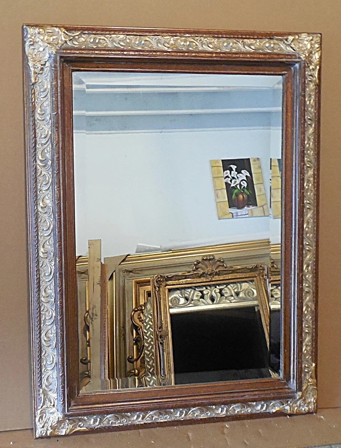 Large Solid Wood "24x32" Rectangle Beveled Custom Framed Wall Mirror | eBay US