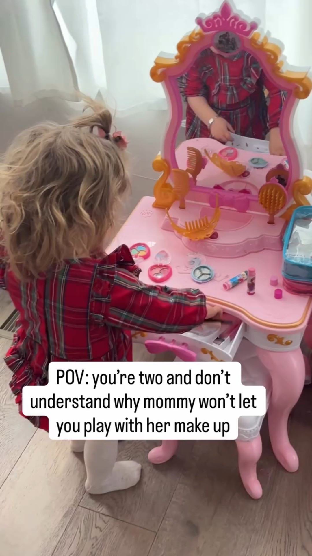 She got her own this Christmas but she still tried to get into mine. 😅❤️

#momhumor #toddlerhumor #momlife smackers #momsoftoddlers #toddlermomlife momandme relatablemom momreels momcontent reallifemom momlaughs momlifeunfiltered parentinghumor momvibes funnyreels motherhoodunplugged toddlersofinstagram momsofinstagram momcreator everydaymom