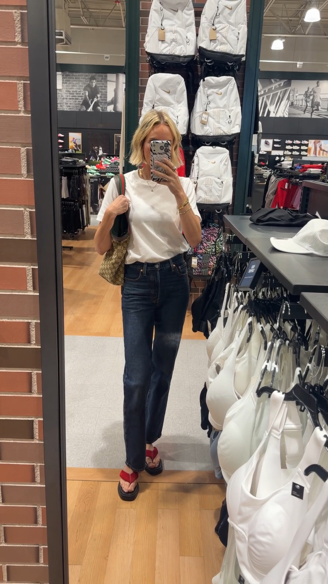These are such a great pair of straight leg jeans. And they’re around $100. I compare them often to the khaite ones. But I will
say nothing is fully quite like the khaite jeans if you can look past the price tag 🫠

#LTKTall #LTKOver40 #LTKootd