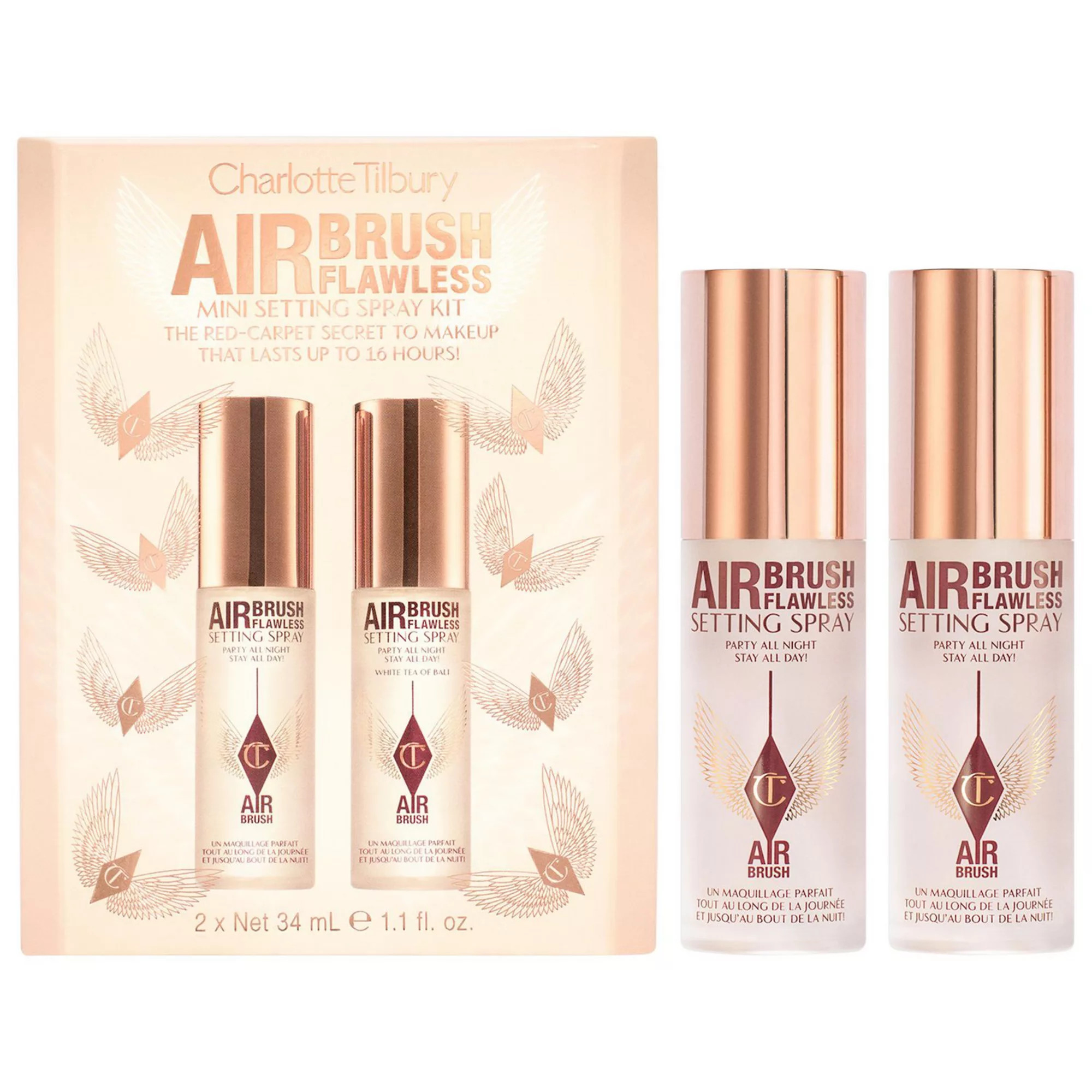 Charlotte Tilbury Mini Airbrush Flawless Setting Spray Duo Gift Set | Kohl's
