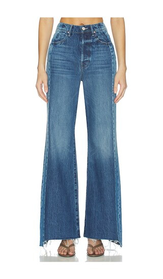 MOTHER The Tux Sidestepper Sneak Fray Jeans in Blue. - size 26 | Revolve Clothing (Global)