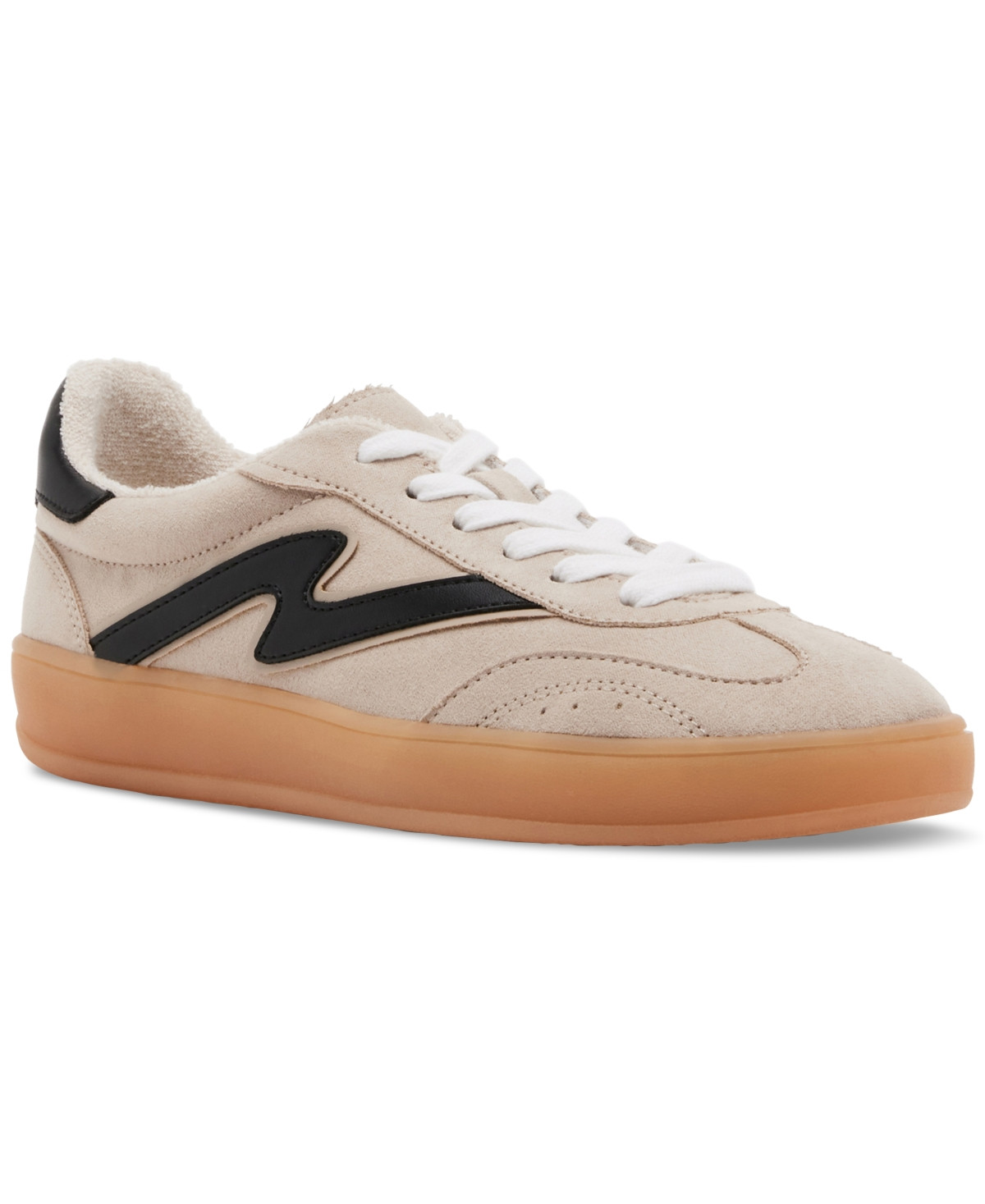 Madden Girl Giia Lace-Up Low-Top Sneakers - Taupe Multi | Macy's