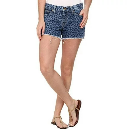 Big Star Women s Alex Fray Short in Indigo Mosaic Indigo Mosaic Shorts 29 X 2 | Walmart (US)